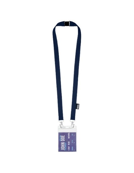 Lanyard de PET reciclado con dos ganchos "Adam"