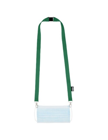 Lanyard de PET reciclado con dos ganchos "Adam"