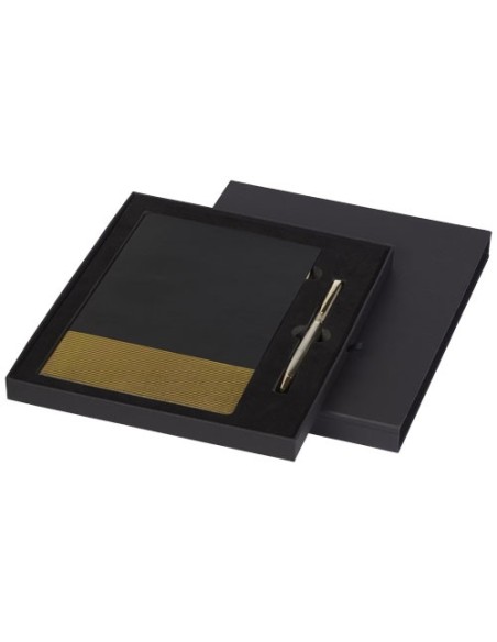 Set de regalo con Libreta A5 y boligrafo Midas