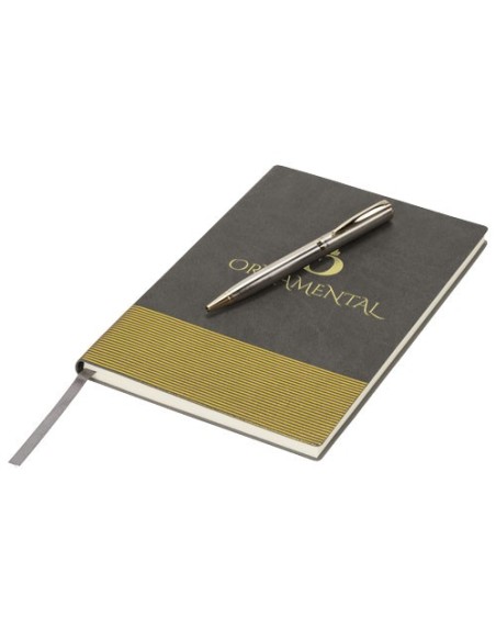 Set de regalo con Libreta A5 y boligrafo Midas