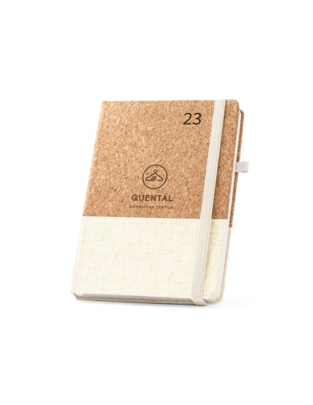 QUENTAL A5 Agenda de corcho y lino