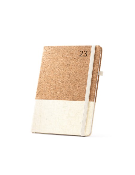 QUENTAL B5 Agenda de corcho y lino