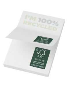 Bloc de notas adhesivas de papel reciclado de 50 x 75 mm...