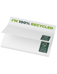 Bloc de notas adhesivas de papel reciclado de 100 x 75 mm...