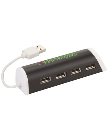 Hub con 4 puertos USB y soporte de telefono Power