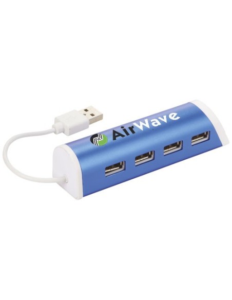 Hub con 4 puertos USB y soporte de telefono Power