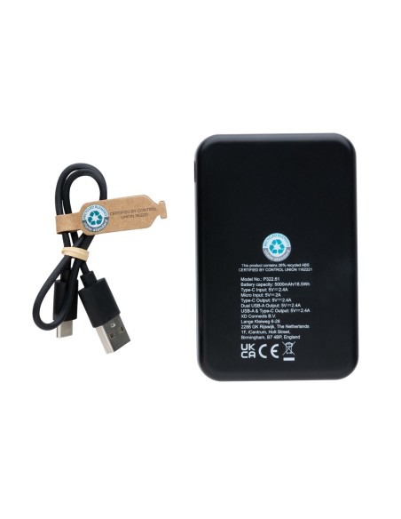 Powerbank RCS 5.000 mAh de plástico reciclado