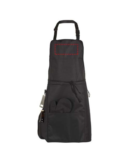 Delantal con bolsillo impermeable para barbacoa Grill