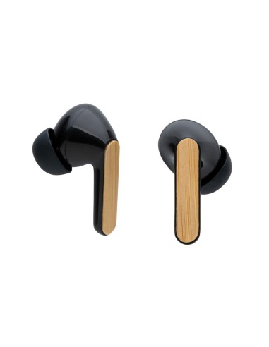 Auriculares TWS de bambú y plástico reciclado RCS