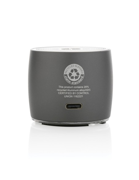 Altavoz de graves de 3W de aluminio reciclado Swiss Peak RCS