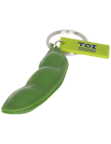 Llavero antiestres con forma de vaina de guisantes Sweatpea
