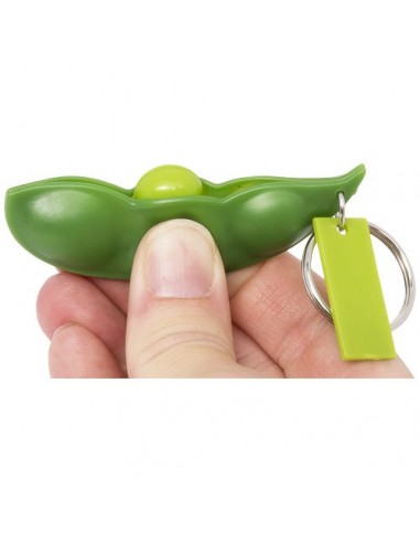 Llavero antiestres con forma de vaina de guisantes Sweatpea