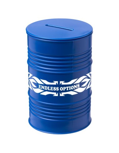 Hucha con forma de barril de petroleo Banc