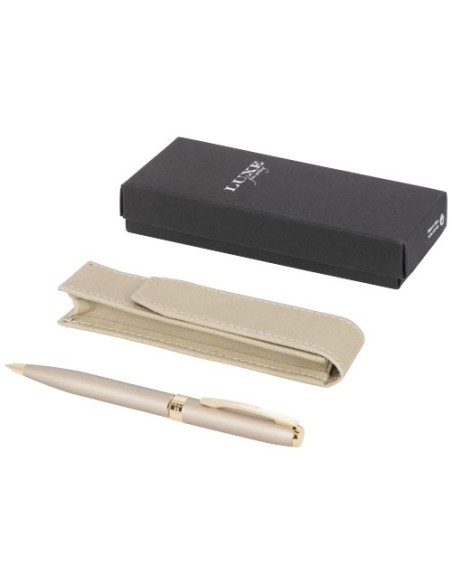Boligrafo con funda de polipiel Pearl