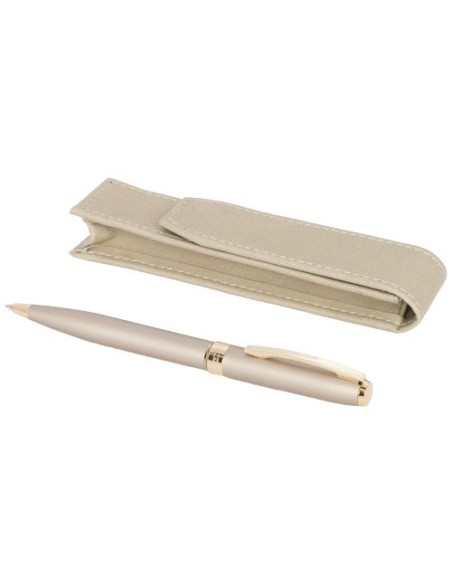 Boligrafo con funda de polipiel Pearl