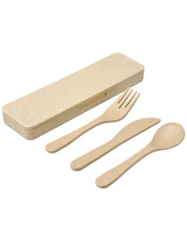 Juego de cubiertos de fibra de bambu Bamberg