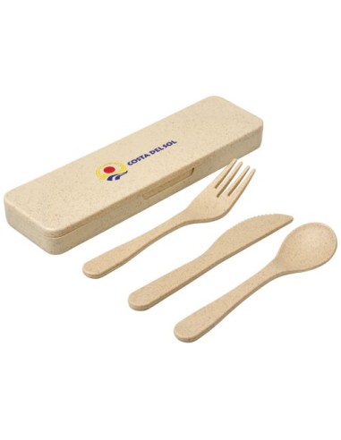 Juego de cubiertos de fibra de bambu Bamberg