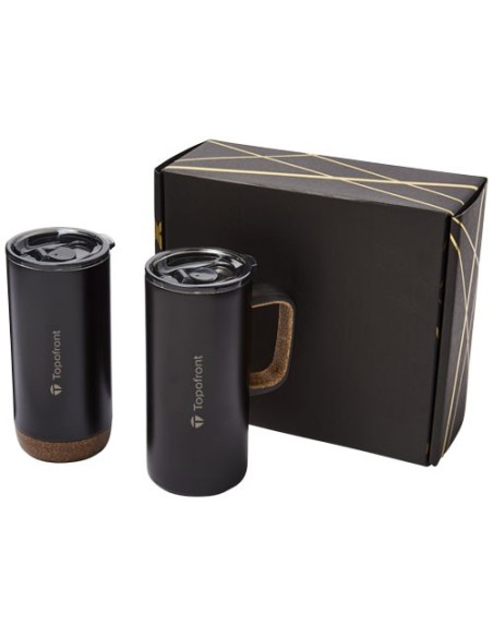 Set de regalo con taza y vaso de cobre al vacio Valhalla