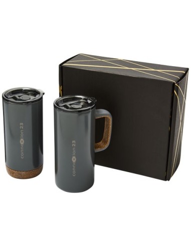 Set de regalo con taza y vaso de cobre al vacio Valhalla
