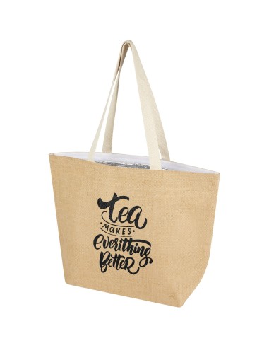 Bolsa Tote isotérmica de yute de 300 g/m² de 12...