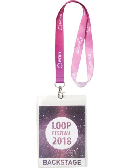 Lanyard  estandar a todo color a 2 caras
