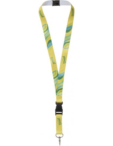 Lanyard  hebilla + cierre seguridad a todo color a 1 cara