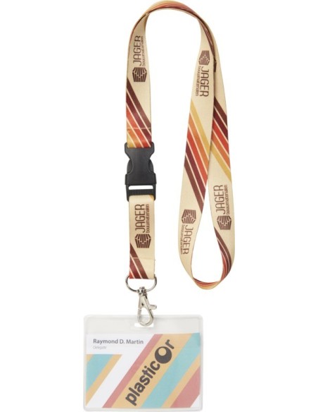 Lanyard  con hebilla a todo color a 2 caras