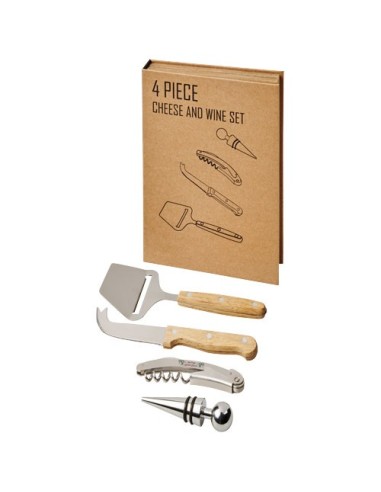 Set de regalo para vino y queso de 4 piezas Reze