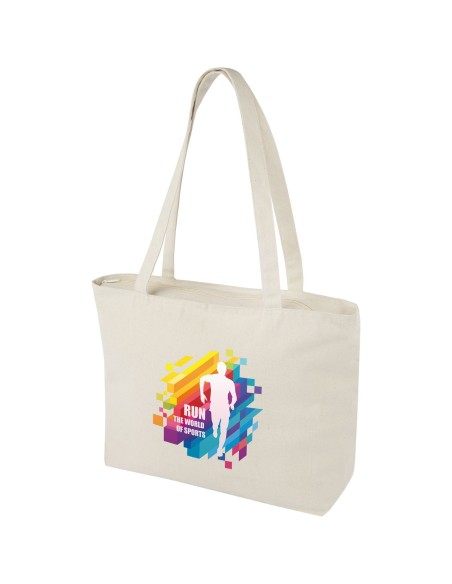 Bolsa Tote de algodón 320 g/m² con cremallera "Ningbo"