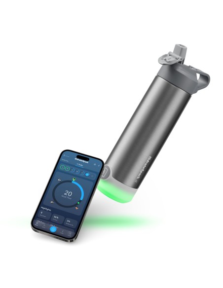 Bidón inteligente de acero inoxidable con aislamiento al vacío de 570 ml "HidrateSpark® TAP"