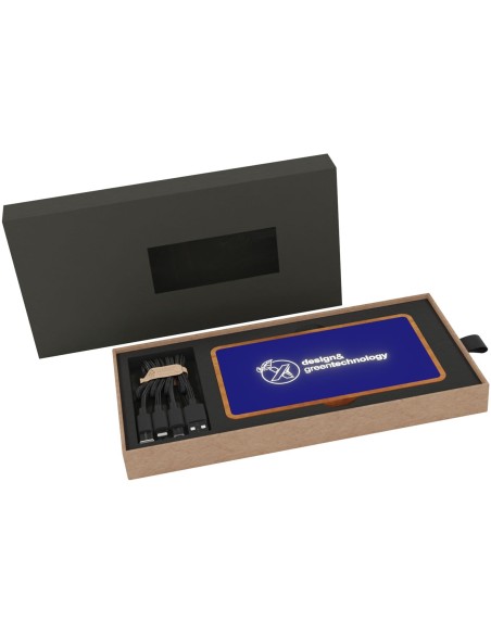 Batería externa inalámbrica luminosa de 5000 mAh "SCX.design P36"