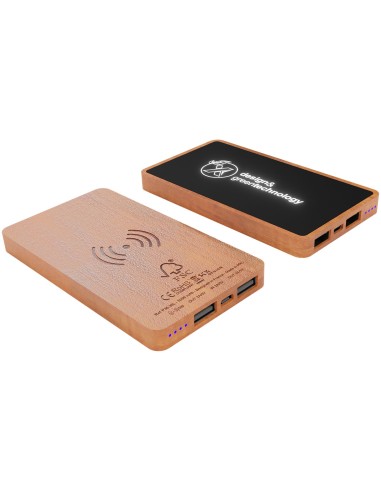Batería externa inalámbrica luminosa de 5000...