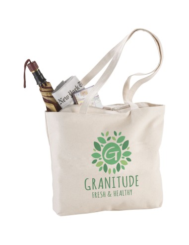 Bolsa Tote de algodón 320 g/m² con cremallera...