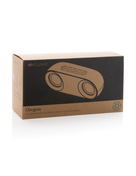 Altavoz Oregon RCS de plástico reciclado y corcho 10W
