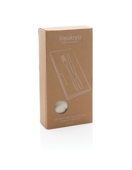 Set de 4 servilletas de mesa Ukiyo Aware ™ 180gr