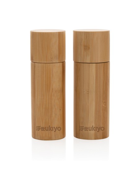 Set de molinillo de sal y pimienta de bambú Ukiyo