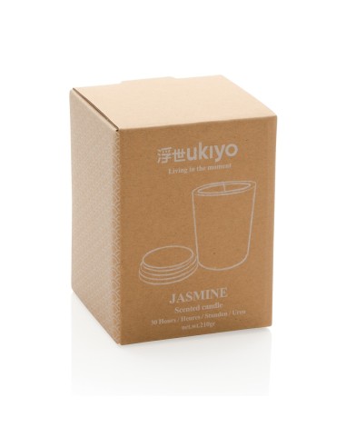 Vela perfumada Ukiyo deluxe con tapa de bambú