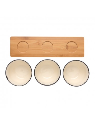 Set de cuencos Ukiyo de 3 piezas con bandeja de...