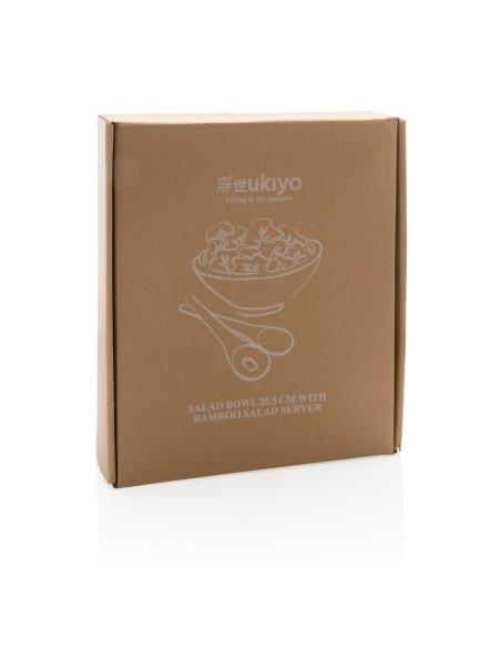 Ensaladera Ukiyo con servidor de bambú
