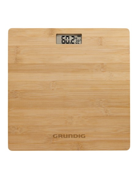 Báscula corporal digital de bambú Grundig