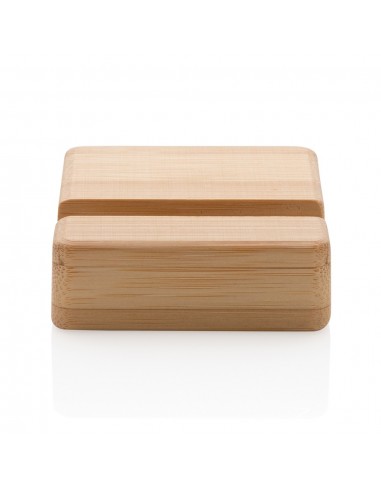 Soporte de bambú para teléfono