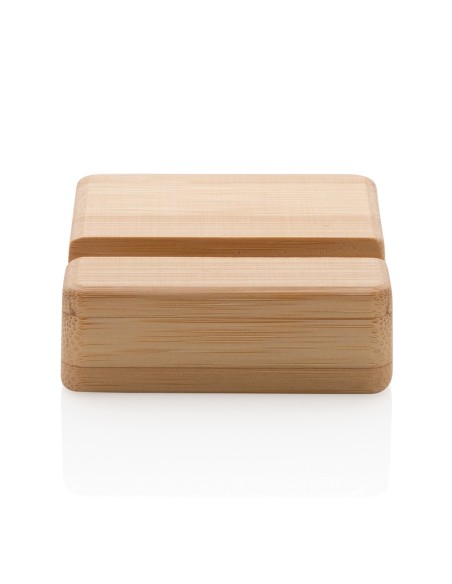 Soporte de bambú para teléfono