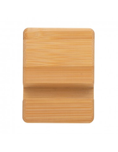Soporte de bambú para teléfono