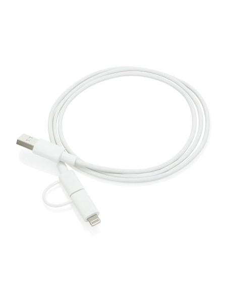 Cable 2 en 1 con licencia Mfi