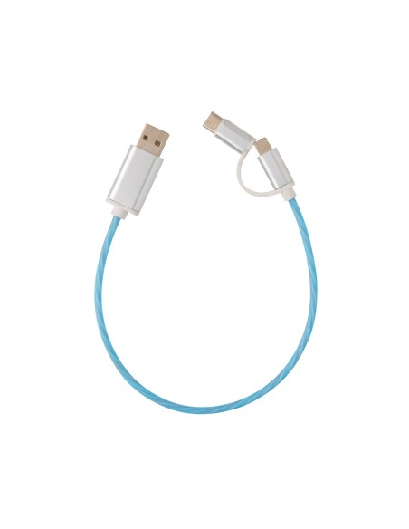 Cable con luz 3 en 1
