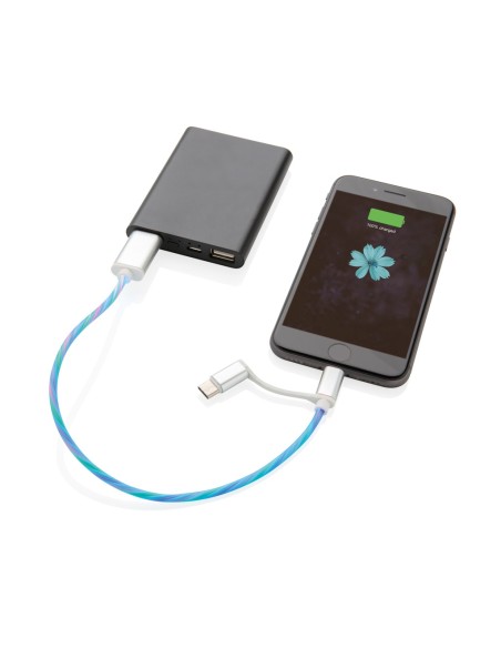Cable con luz 3 en 1