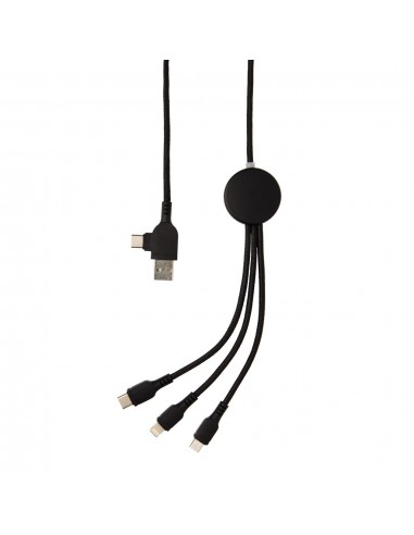 Cable 6 en 1 con logo iluminado