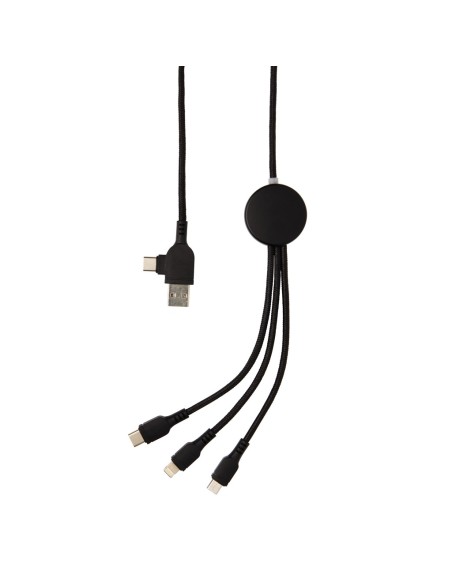 Cable 6 en 1 con logo iluminado
