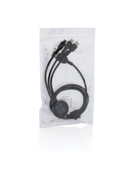 Cable 6 en 1 con logo iluminado