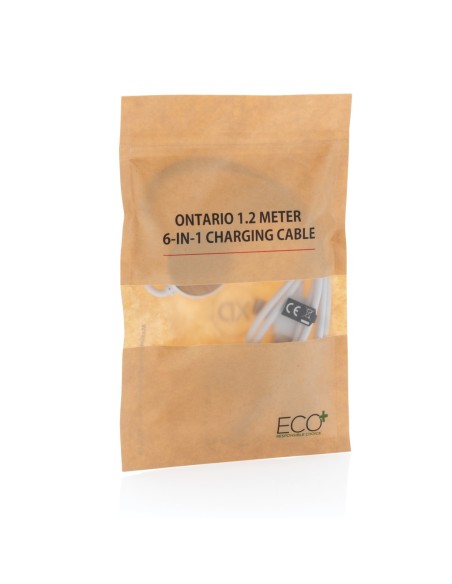 Cable de carga 6 en 1 Ontario de 1,2 metros